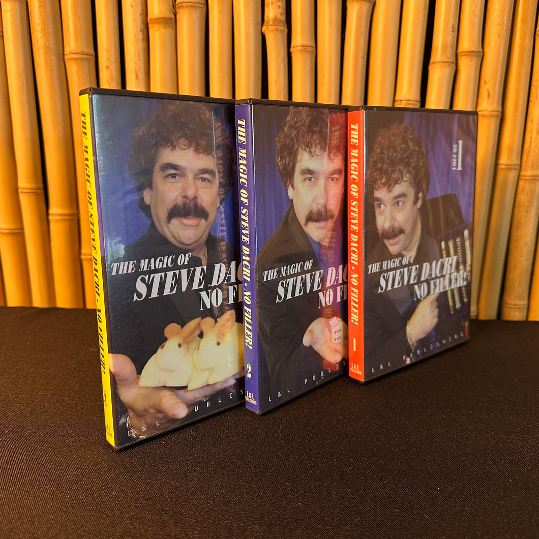 Steve Dacri No Filler DVD Set of 3 #103