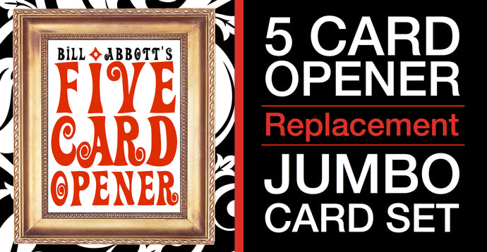 5 Card Opener Replacement Jumbo Card Set
