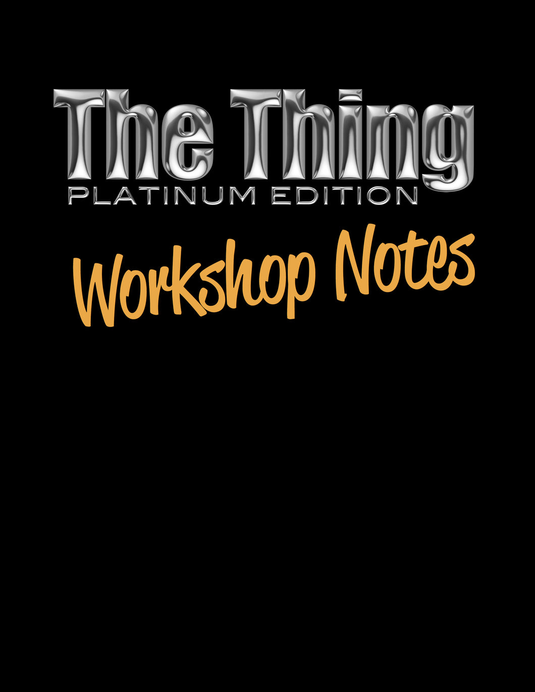 Thing Workshop Notes PDF